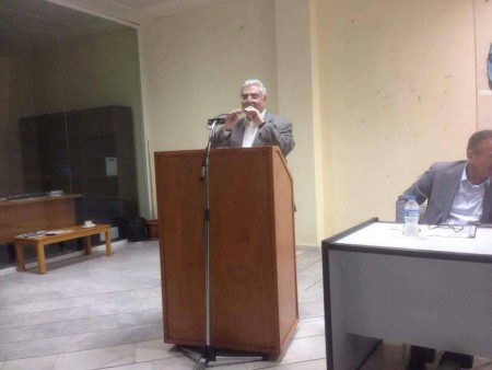 Ομιλητής σε ανοιχτή εκδήλωση της Δημοκρατικής Συμπαράταξης στην Πρέβεζα, ως εκπρόσωπος του ΚΙΝΗΜΑΤΟΣ Δημοκρατών Σοσιαλιστών, μαζί με Οδ. Κωνσταντινόπουλο βουλευτή ΠΑΣΟΚ, Ν. Τσούκαλη-πρώην βουλευτή ΔΗΜΑΡ, Γ. Σιντόρη-Κινήσεις Πολιτών, 15/3/17
